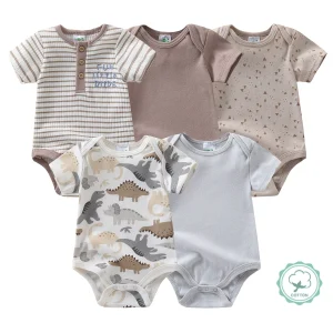 5pcs Newborn Bodysuits